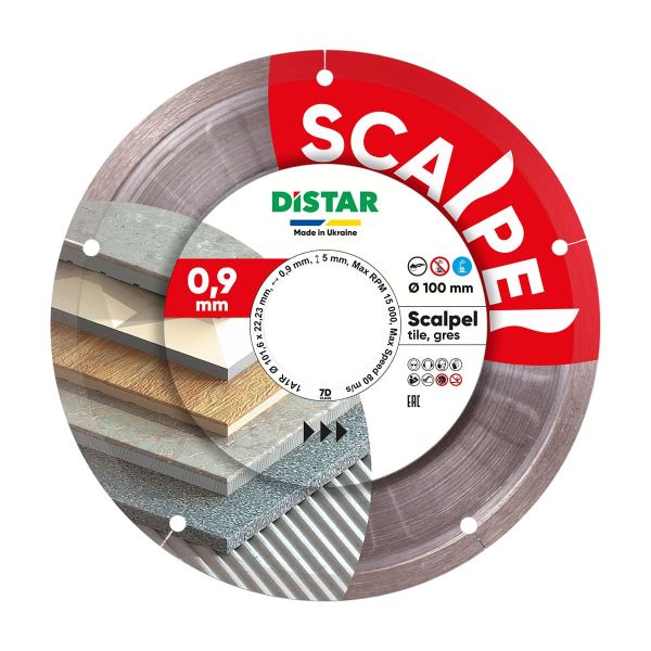 Круг алмазный отрезной 1A1R 101,6x0,9/0,5x5x22,23 Scalpel