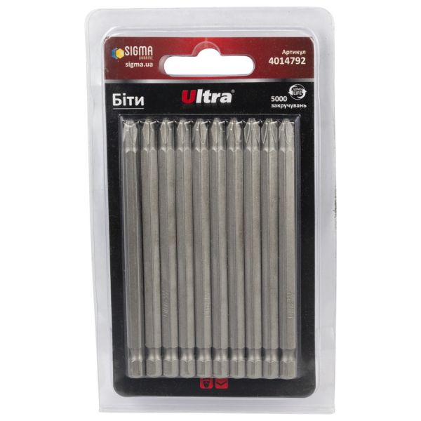Біти PH2×100мм ¼" 1шт ULTRA (4014792)