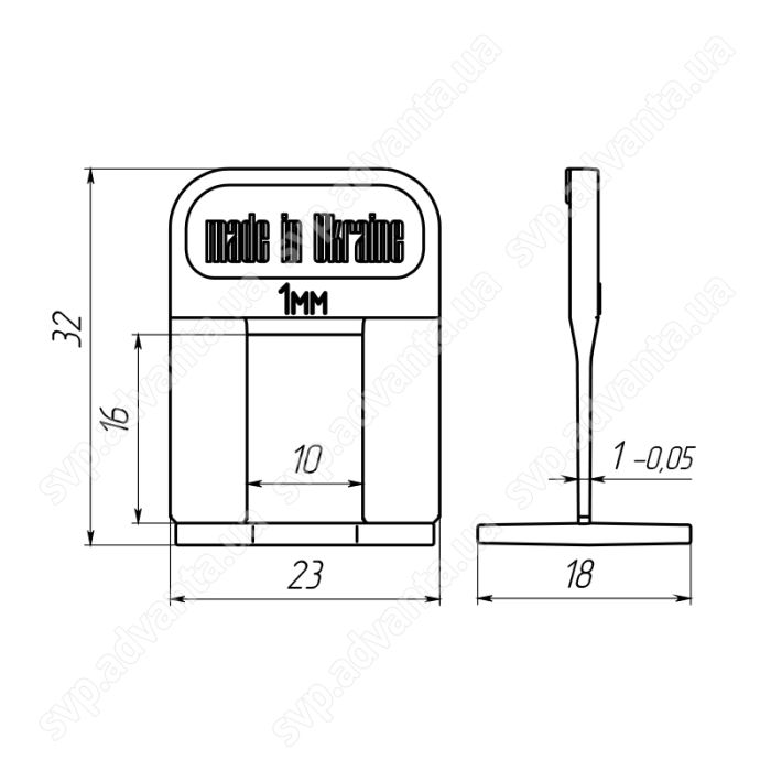 ОСНОВА СВП 1 ММ ADVANTA 500 ШТ