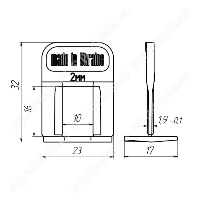 ОСНОВА СВП 2 ММ ADVANTA 500 ШТ