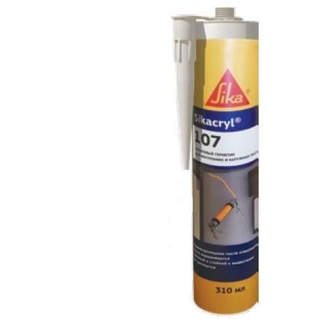Герметик Sika Sikacryl 107 акриловий 310 мл Білий (13959776)