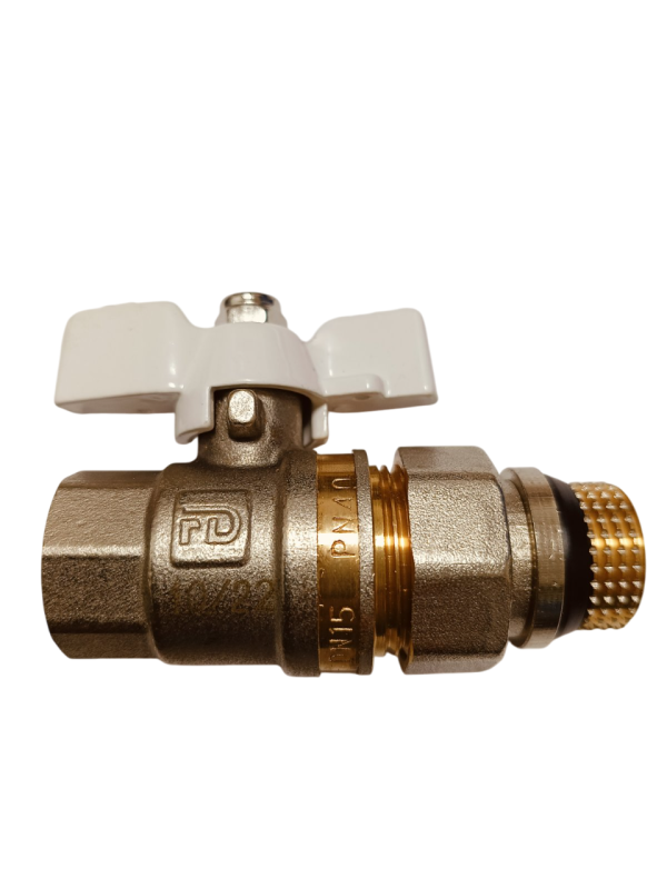 Кран кульовий зі згоном FADO S.r.l New PN40 20 ЗВ 3/4" White (KA2W)