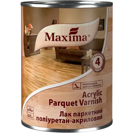 Лак паркетний поліуретан-акриловий Maxima 2.5л