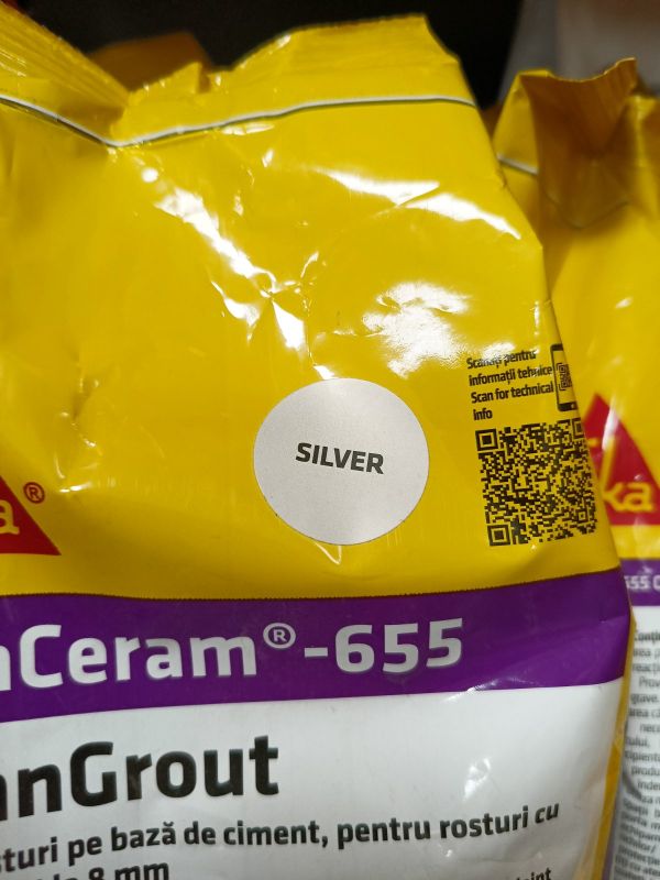 Затирка цементна Sikaceram-655 2 kg  (Сріблясто-сіра) Silver