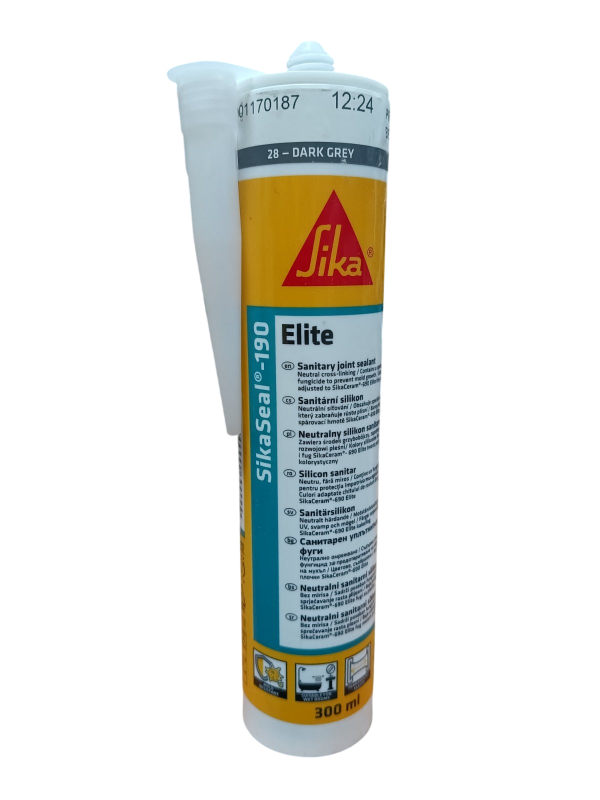 Герметик силіконовий НЕЙТРАЛЬНИЙ  SikaSeal-190 (Темний сірий) dark.grey